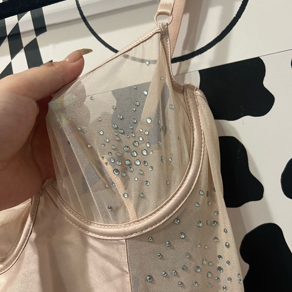 🩰Rhinestone Detail Teddy🩰 - Picture 3 of 14